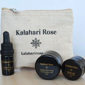 Kalahari Rose Mini Discovery Kit with Luxury Face Cream, Eye Cream, and Serum